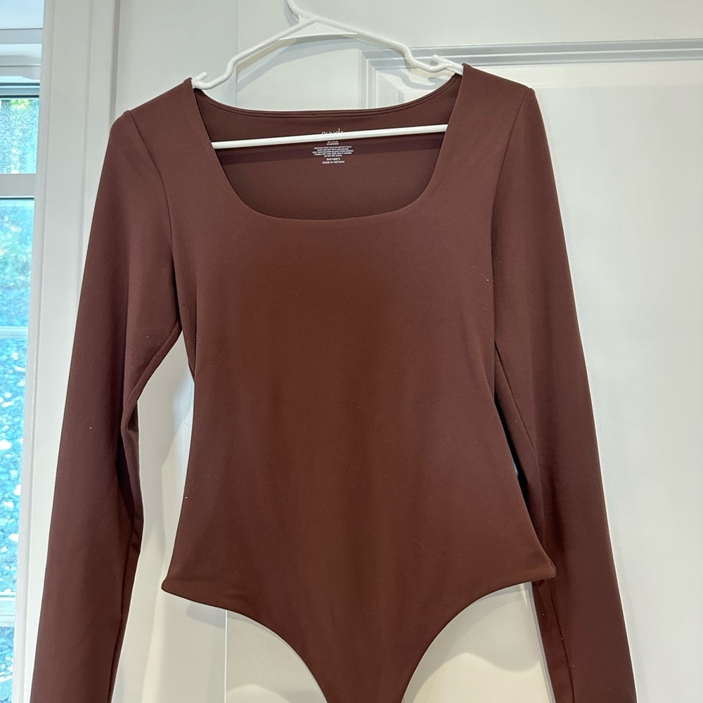 Nuuds Chocolate Brown Top Bodysuit